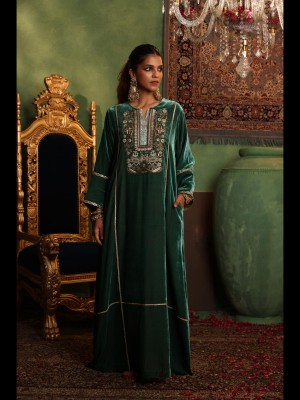 Green Velvet Double Birds