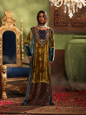 Blue Mastani Kaftan