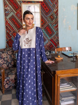 Blue Horse Kaftan